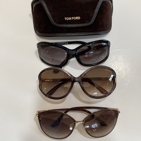 Make Offer Pair/Lot of 9 SUNGLASSES Prada Tom Ford Ferragamo Luxury - Picture 8 of 12